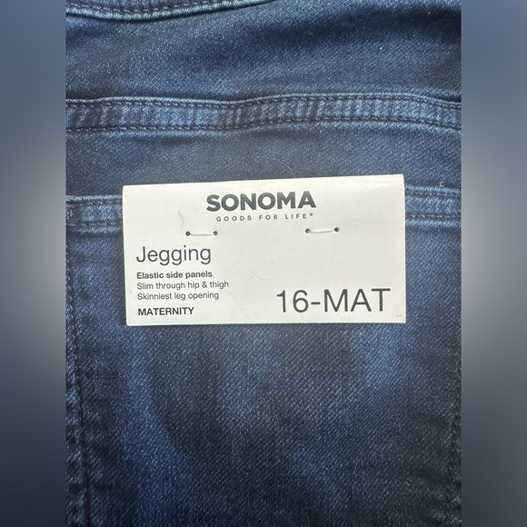 Sonoma Women’s Dark Blue Maternity Jeggings NWT Size 16 Maternity - Picture 2 of 12